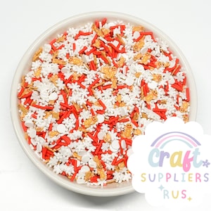 Gingerbread Polymer Clay Sprinkles, Christmas Polymer Clay Sprinkles, Christmas Jimmies