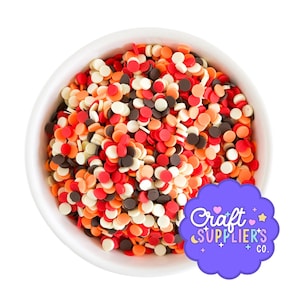 Fall Clay Sprinkles Mix Autumn Confetti Slime Decoden Fake Bake