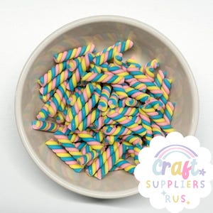Finti dolciumi arcobaleno twist, finti dolciumi arcobaleno twist, finti dolciumi per casa delle bambole, finti dolciumi