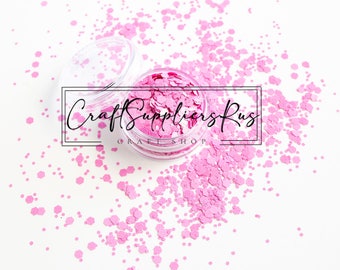 Bubblegum Chunky Glitter Mix, Pink Chunky Glitter Mix, Pink Glitter, Glitter Mix for Snow Globe Tumblers, DIY Project, Slime, Nail Art