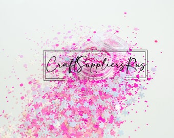 Pink Wonderland Chunky Glitter, Pink Christmas Chunky Glitter, Pink Christmas Glitter, Christmas Glitter, Snow Globe Tumbler, DIY Craft