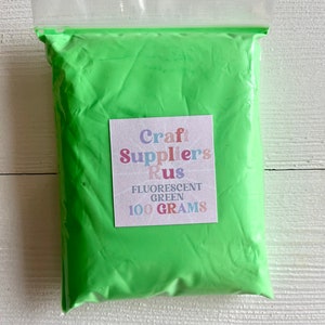 Foam Fluorescent Green Air Dry Modeling Clay, Fluorescent Green Modeling Clay, Green Modeling Clay for Fake Bakes, DIY Projects, Kids Crafts