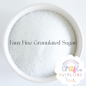 Faux Granulated Sugar – Realistic Fake Food Topping for Crafts, Fake Bakes & Displays (20g or 100g)