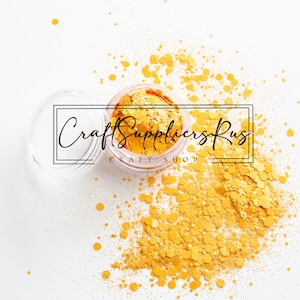 Mezcla de purpurina gruesa Ray of Sunshine, mezcla de purpurina gruesa naranja claro, purpurina gruesa naranja, purpurina para vasos de bolas de nieve, proyecto de bricolaje