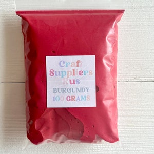 Burgundy Foam Air Dry Modeling Clay, Burgundy Modeling Clay, Modeling Clay for Fake Bakes, Modeling Clay for Kids Crafts, DIY Projects