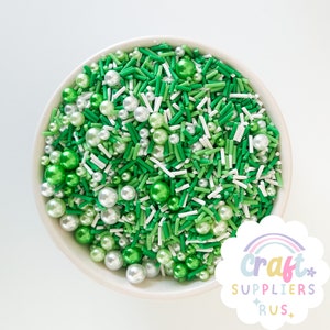 Faux Christmas Polymer Clay Sprinkle Mix, Fake Christmas Polymer Clay Sprinkles, Fake Christmas Sprinkle Mix, Fake Bake, Slime, Christmas