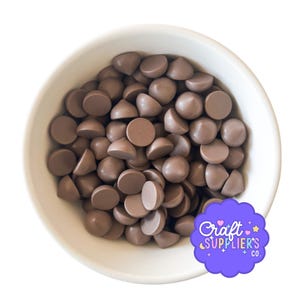 24pc Faux Chocolate Chips for Slime, Fake Bake, Craft Cabochons