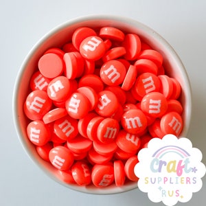Fake M&Ms Candy Cabochons, Faux Chocolate Candy Cabochons, Chocolate Candy Resin Flatbacks, Fake Bake