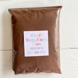 Brown Foam Air Dry Modeling Clay, Brown Modeling Clay, Brown Clay, Brown Modeling Clay for Fake Bake, DIY Craft, Crafts for Kids