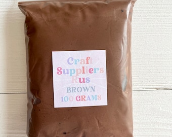 Brown Foam Air Dry Modeling Clay, Brown Modeling Clay, Brown Clay, Brown Modeling Clay for Fake Bake, DIY Craft, Crafts for Kids