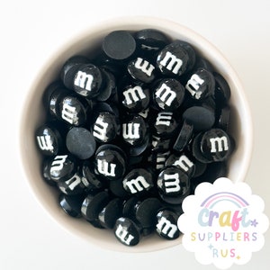 Fake M&Ms Chocolate Candy Cabochons, Fake Chocolate Candy Cabochons, Faux Candy, Faux Chocolate Candy