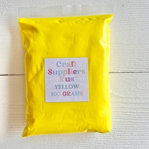 Schaumgelbe lufttrocknende Modelliermasse, gelbe Modelliermasse, gelbe Modelliermasse, Modelliermasse für Fake Bake, Modelliermasse für DIY-Projekte, Basteln