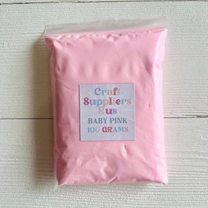 Baby Pink Foam Air Dry Modeling Clay, Baby Pink Air Dry Modeling Clay, Pink Modeling Clay, Pink Air Dry Modeling Clay, Fake Bake, DIY Crafts