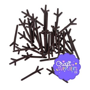 Snowman Twigs, Mini Plastic Twigs for Snowman Arms, Snowman Arms, Mini Snowman Twigs, Snowman Accessories
