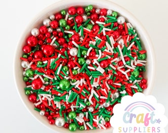 Faux Weihnachten Polymer Clay Sprinkle Mix Urlaub Fake Backen Handwerk Verzierungen