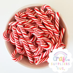 3/6/12 stuks grote polymeerklei zuurstokken, nep snoepstokken, nep kerstsnoep