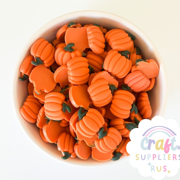 4/8/12pc Resin Flatback Pumpkins, Pumpkin Cabochons, Flatback Pumpkin Cabochons, Pumpkin Charms