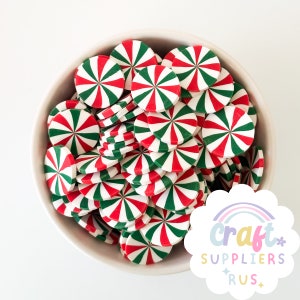 20MM Fake Peppermints, Faux Jumbo Peppermints, Peppermint Cabochons, Fake Bake, Cabochons