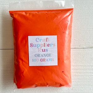 Orange Foam Air Dry Modeling Clay, Orange Modeling Clay, Modeling Clay for Fake Bake, Modeling Clay for DIY Project, Crafts for Kids