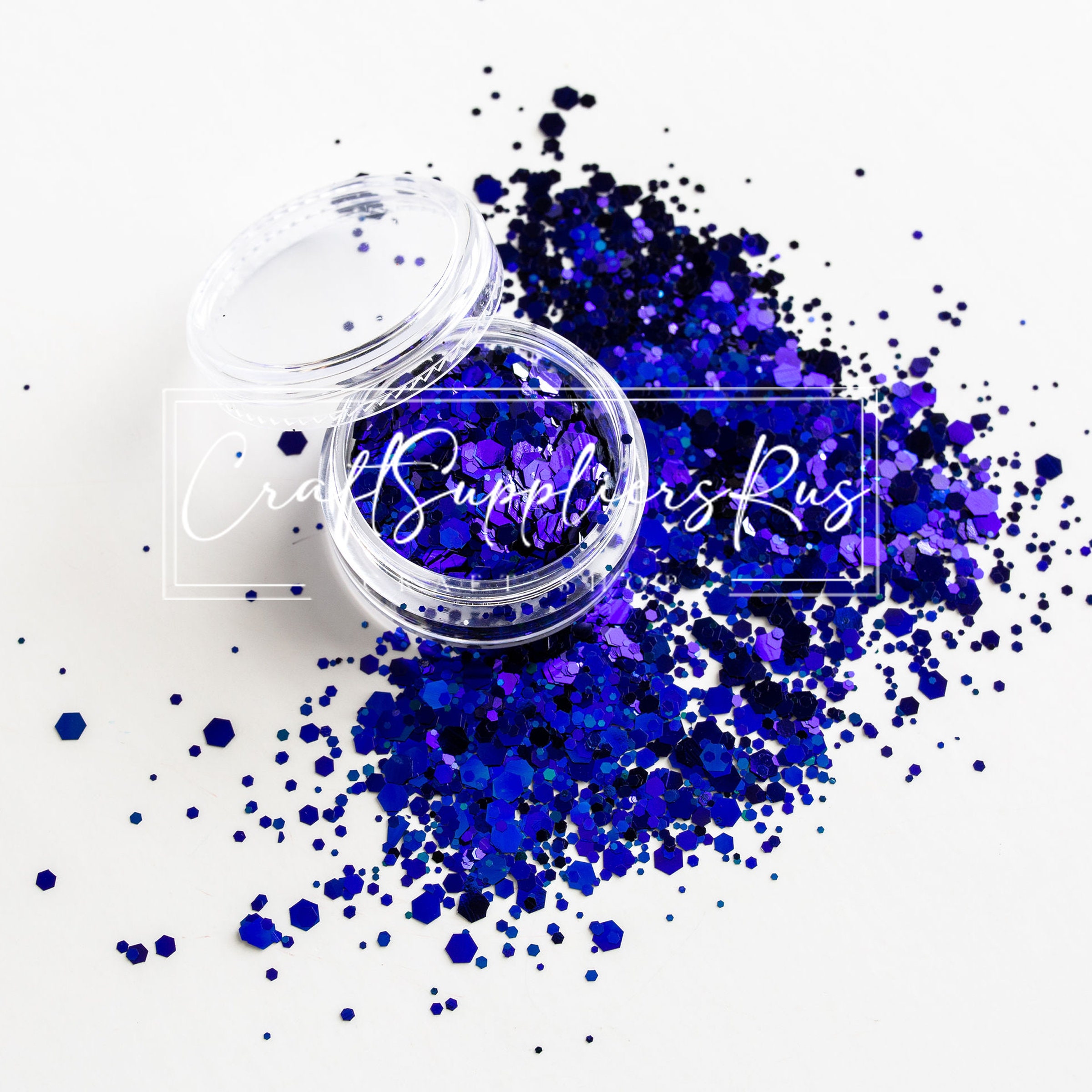 Cobalt Chunky Glitter Mix, Blue Chunky Glitter Mix, Glitter for Snow Globe Tumblers, Patriotic Chunky Glitter Mix, Slime, Nail Art, Cosmetic