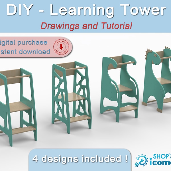 Make a wooden Montessori observation tower (detailed PLANS and TUTORIAL file)