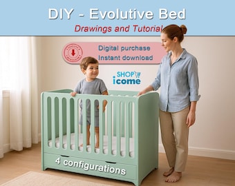 Jak zbudować rozkładane łóżko drewniane dla dziecka (PLANY i SAMOUCZEK)