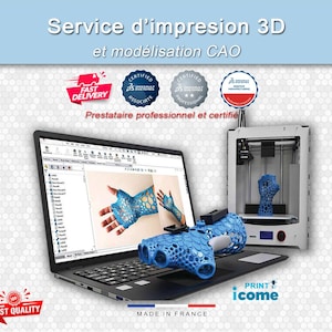 Services d'impression et modélisation 3D