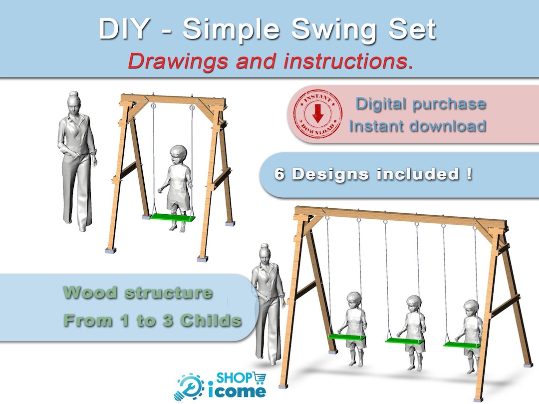 Material Reciclado Como Fabricar Un Columpio De Madera DIY: Planos