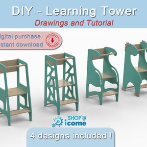 Make a wooden Montessori observation tower (PLANS file and detailed TUTORIAL)