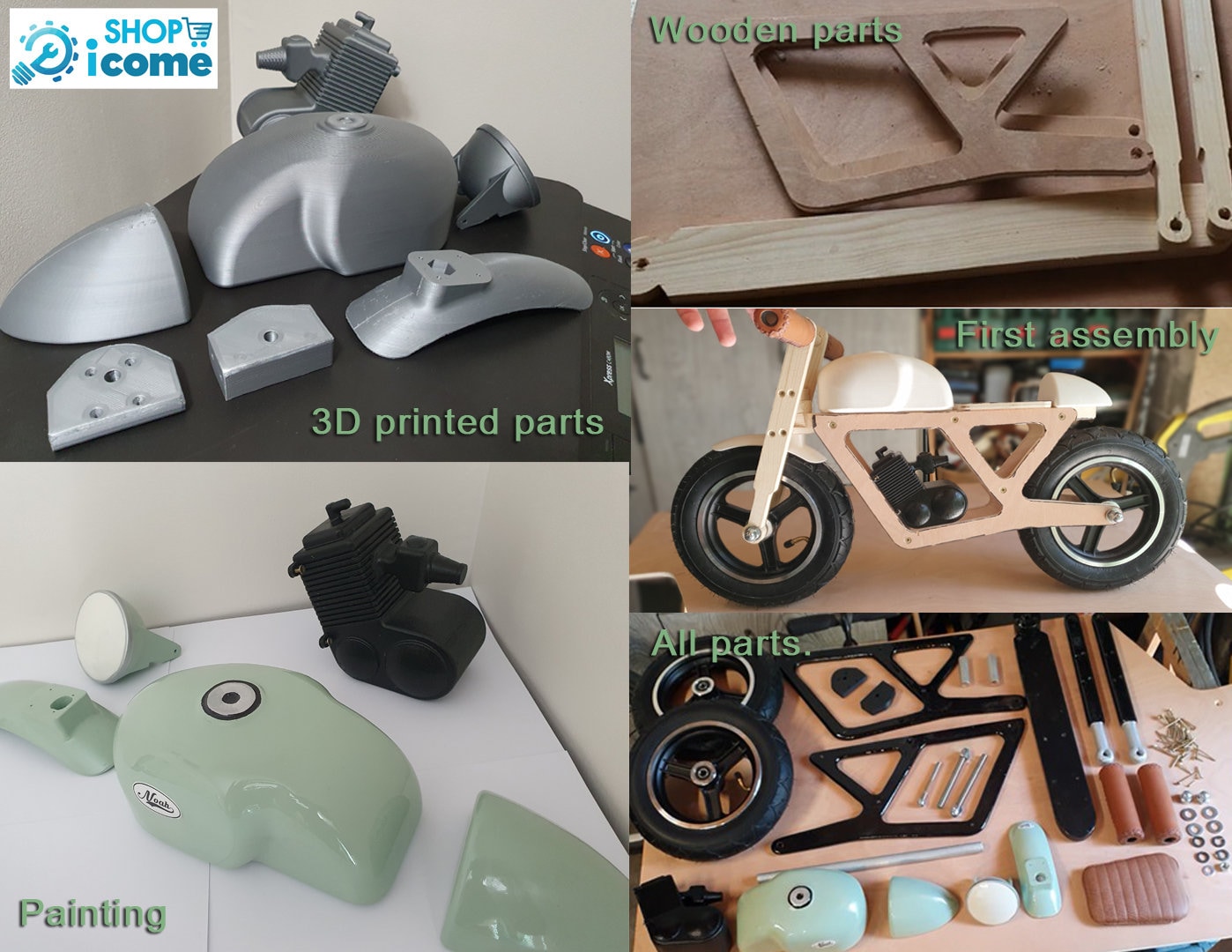 DIY - Plans and Tutorial for Making a Wooden, 3d-printed Balance Bike ...