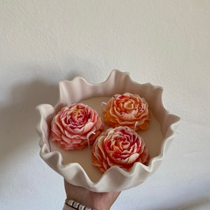 Waved bowl alabaster Schmuckschale/ Dekoschale, aesthetic wavy bowl, matte white bowl for jewelry or keys as well as decorative items Bild 9