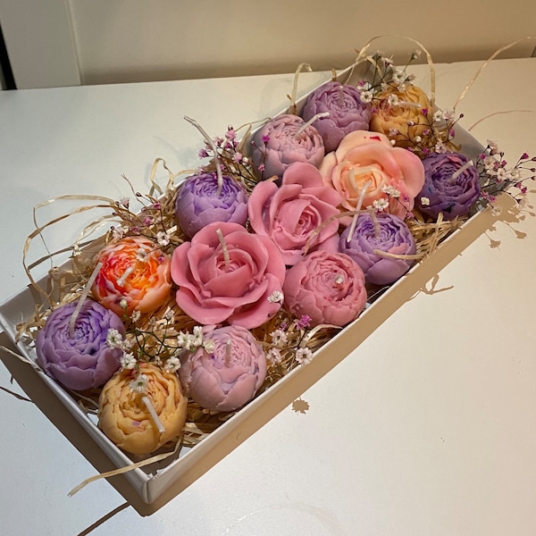 Rose candle „flowerdream box“