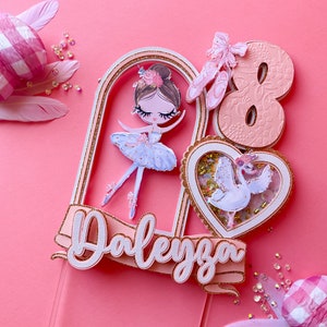 Ballerina cake topper, ballerina party decorations, ballerina birthday theme party, tutu birthday party, ballet birthday party theme decor