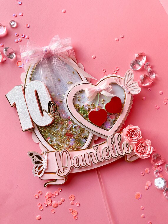 Gyufise Cupcake-Topper Mit Schleife, Glitzernd – 36 Stück, Für Geburtstag, Brautparty & Kuchendekoration, Aus Papier & Zahnstocher