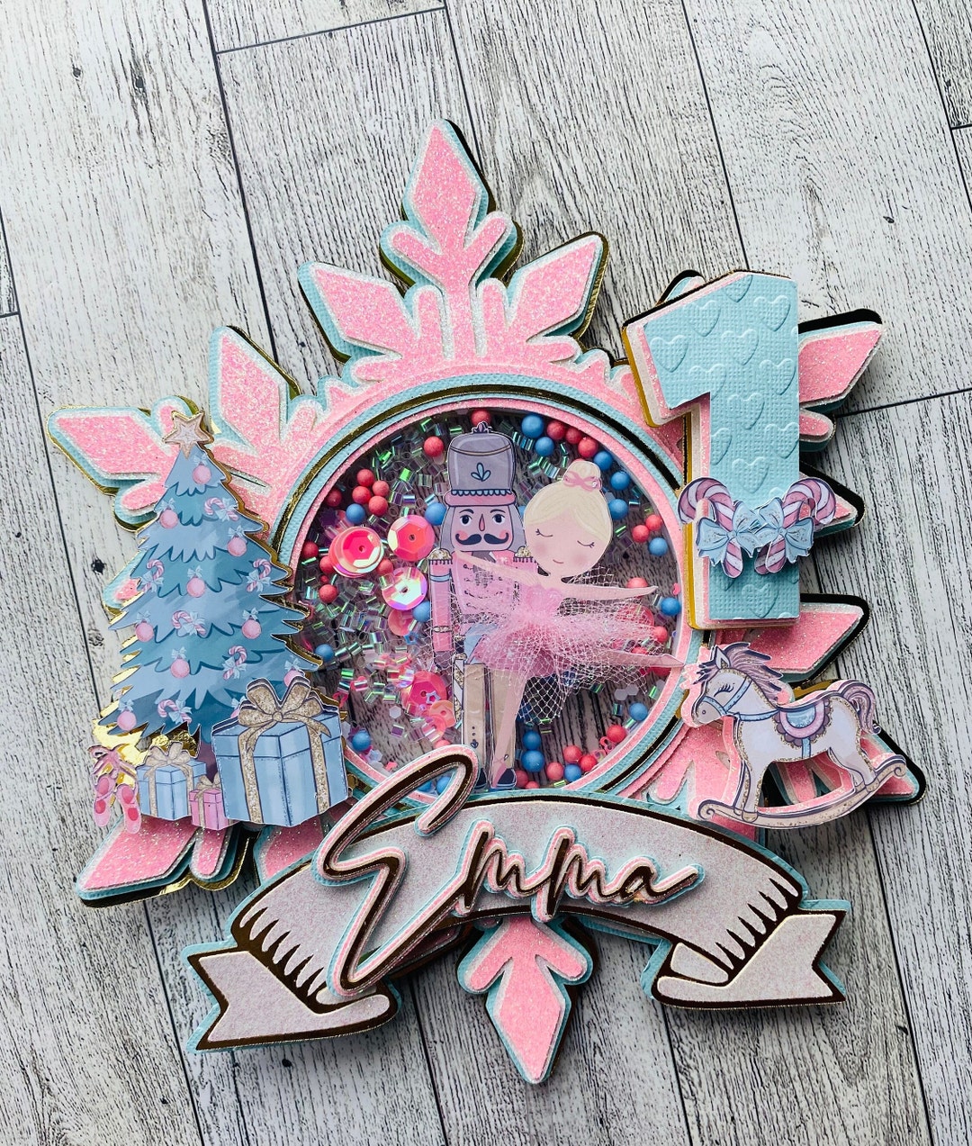 Nutcracker Cake Topper ,ballerina Christmas Party,nutcracker Theme ...