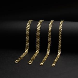 14K Solid Gold Bismark Bracelet /  Curb Chain Bracelet / Cute Bracelet / 14k Gold Bismarck Bracelet /  Gold Chain Bracelet / Gift For Her