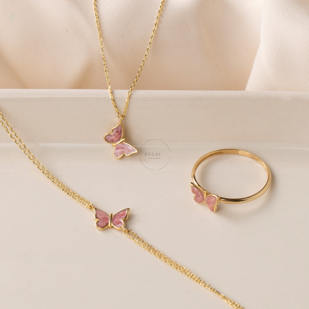 14kt Yellow Gold Butterfly Bracelet