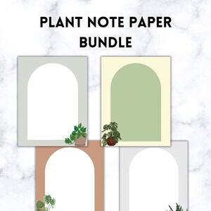 Plant Note Paper Bundle