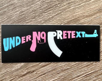 Under No Pretext Trans Flag sticker