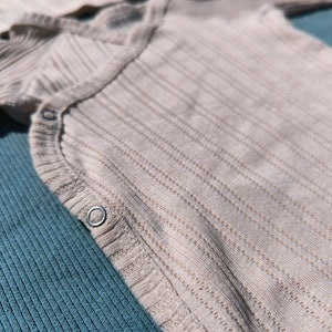 Neugeborenen-Heimkehr-Outfit Set, geschlechtsneutrales Coming-Home-Set für Neugeborene, 5-teilig, %100 organic-Ekstra-Soft Naturstoff image 2