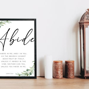 Christian Scripture Print, John 15, Bible Verse Print, Scripture Printable, Scripture Wall Art, Christian Wall Art, Christian Print