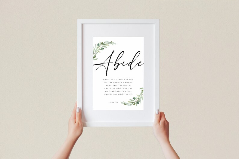 Christian Scripture Print John 15 Bible Verse Print - Etsy