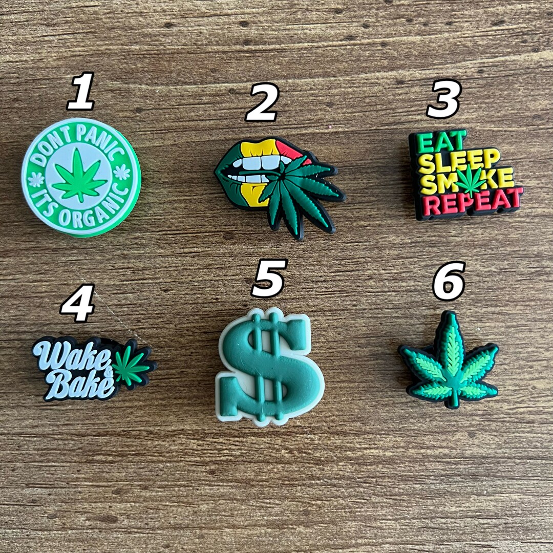 Croc Charms Weed Etsy