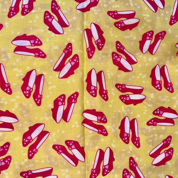 Wizard of Oz Ruby Slippers Fabric Turner ENT, NY Collections, 11x42” (classic, unique, retro)
