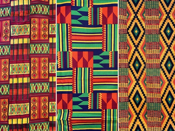 African Print Fabrics by David Textiles, Half Yard (continuous cut, Africa, High Quality, Cotton, fabric, patterns)