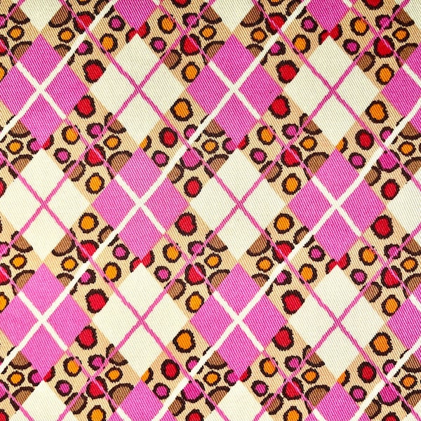 Pink Argyle Pattern Fabric Cheetah Print, 21”x42” (continuous cut, cotton, unique, rare, retro, y2k, preppy)