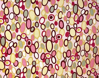 2005 Bangie Dots Fabric by Alexander Henry, Fat Quarter (continuous cut, cotton, rare, y2k, pink, aesthetic)