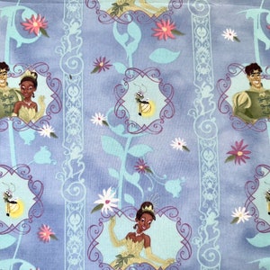 RARE Princess and the Frog Tiana Fabric Licensed, Cotton, Fat Quarter, Continuous Cut (Springs Creative, Tiana, Disney princess, floral)