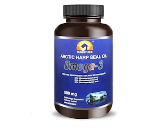 Arctic Harp Seal Oil Omega-3 Softgels: EPA/DHA/DPA - 300 Count