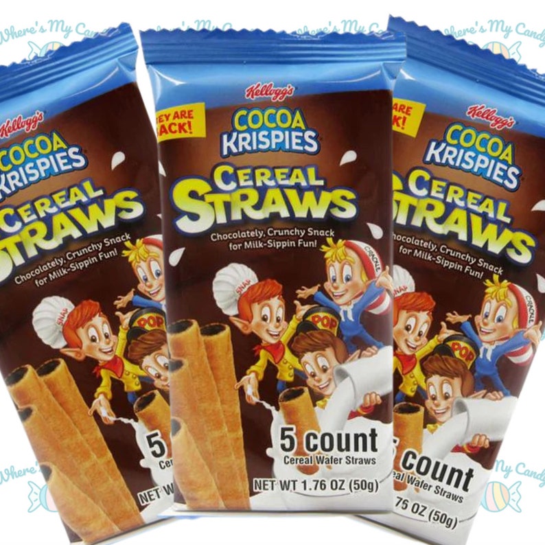 3 X Kelloggs Cocoa Krispies Cereal Straws , EXOTIC Rare SNACKS , USA Etsy